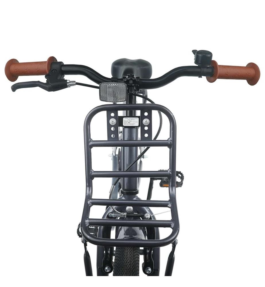 Vélo pour Enfants 18 Pouces pour les 5-7 ans Gris foncé
