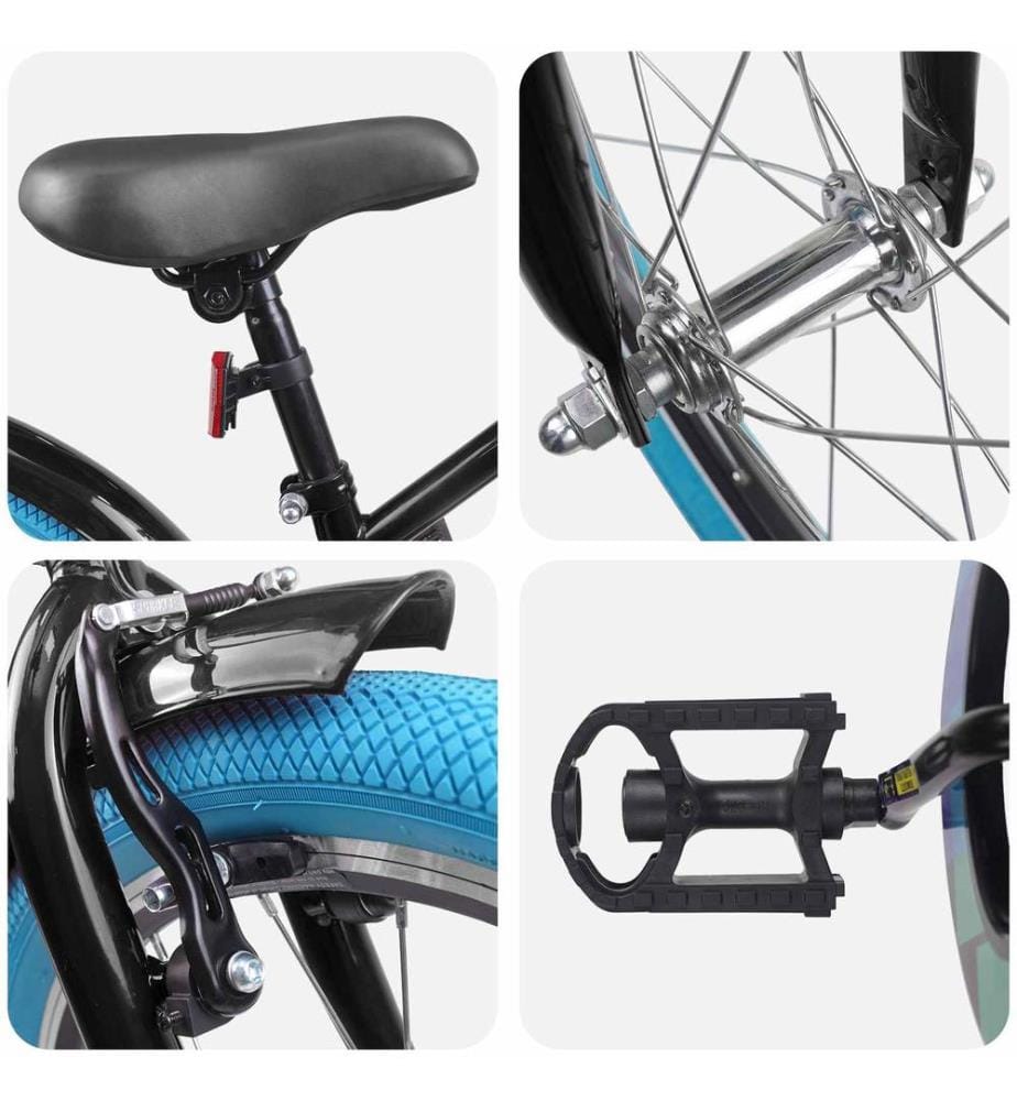 Vélo pour Enfants 20 Pouces pour les enfants de 6 à 11 ans Noir