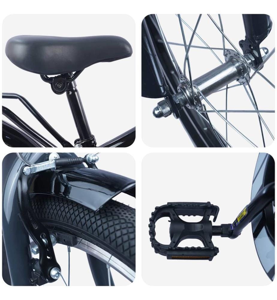Vélo pour Enfants 18 Pouces pour les 5-7 ans Noir