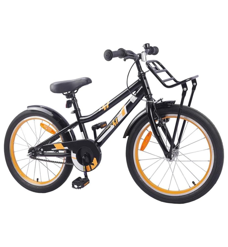 Vélo pour Enfants 18 Pouces pour les 5-7 ans Orange Noir