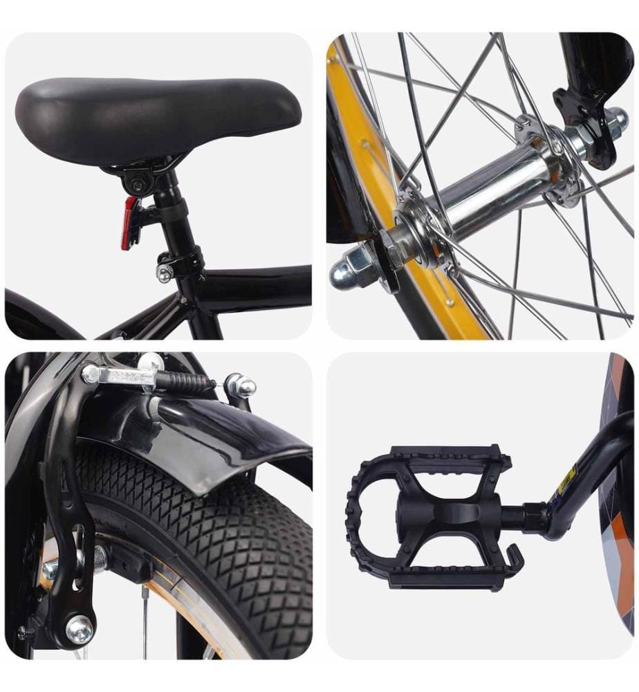 Vélo pour Enfants 20 Pouces pour les enfants de 6 à 11 ans Noir