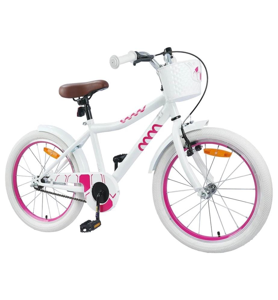 Kinderfahrrad 18 Zoll für 5-7 Jahre alt Weiss