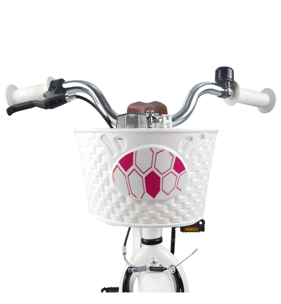 Kinderfahrrad 18 Zoll für 5-7 Jahre alt Weiss