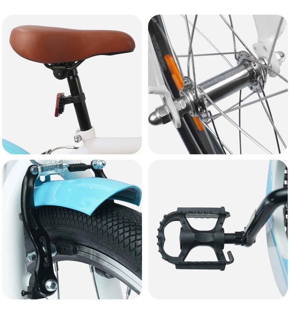 Kinderfahrrad 24 Zoll für 8-12 Jahre alt Himmelblau