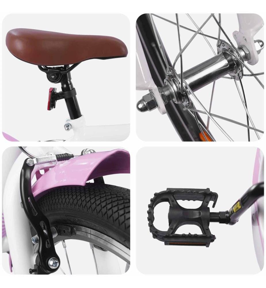 Vélo pour Enfants 24 Pouces pour les 8-12 ans Rose clair