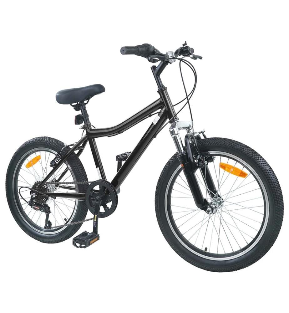 Vélo pour Enfants 24 Pouces 6-Speed pour les 8-12 ans Noir