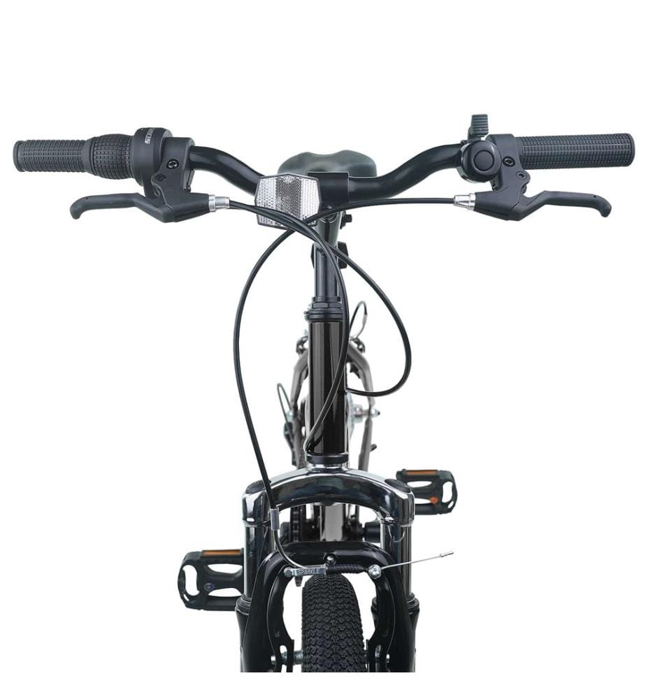 Vélo pour Enfants 24 Pouces 6-Speed pour les 8-12 ans Noir