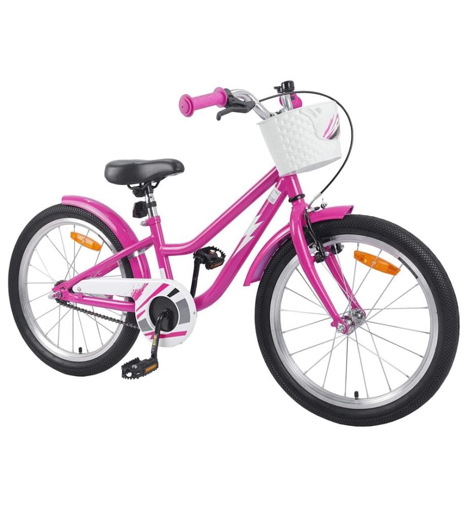 Vélo pour Enfants 18 Pouces pour les 5-7 ans Rose foncé