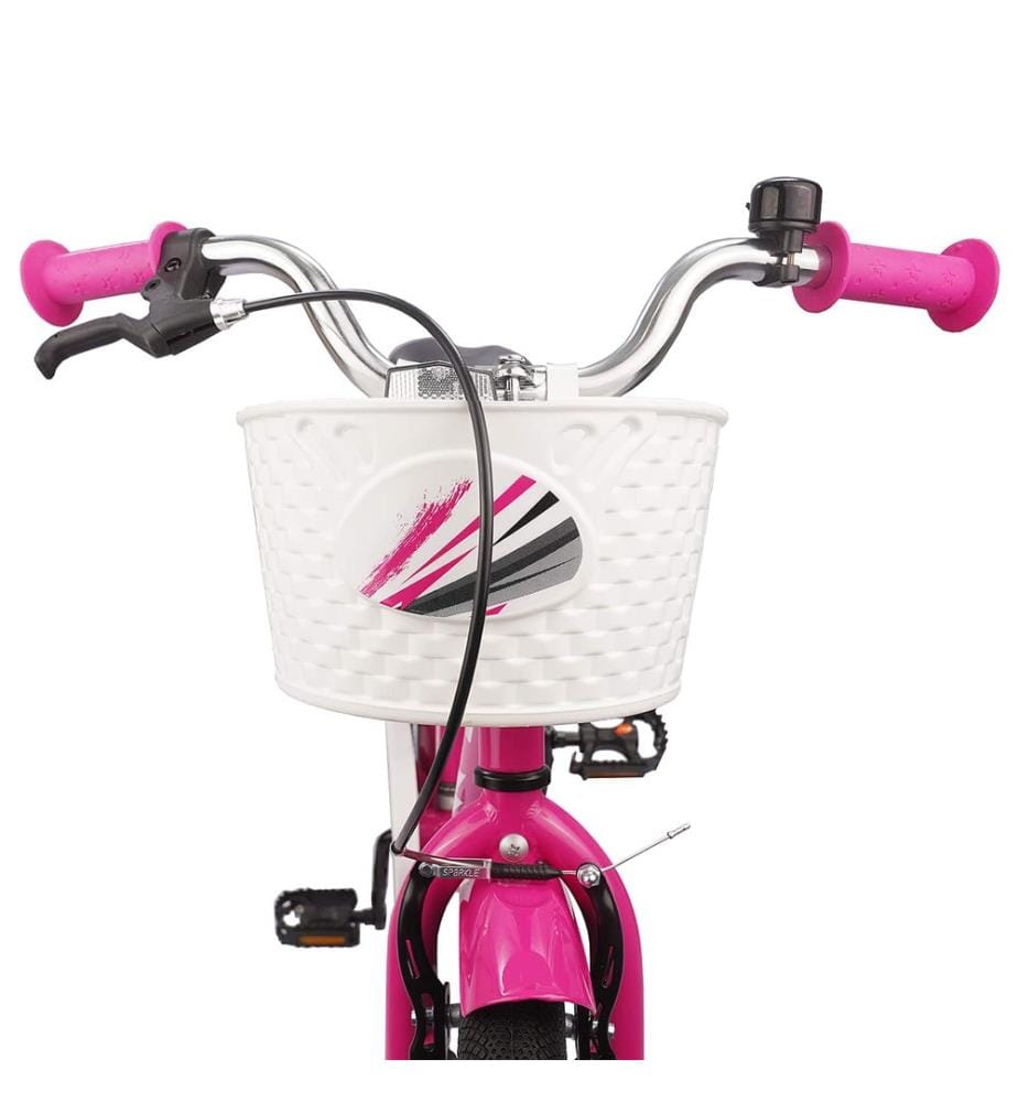 Vélo pour Enfants 18 Pouces pour les 5-7 ans Rose foncé