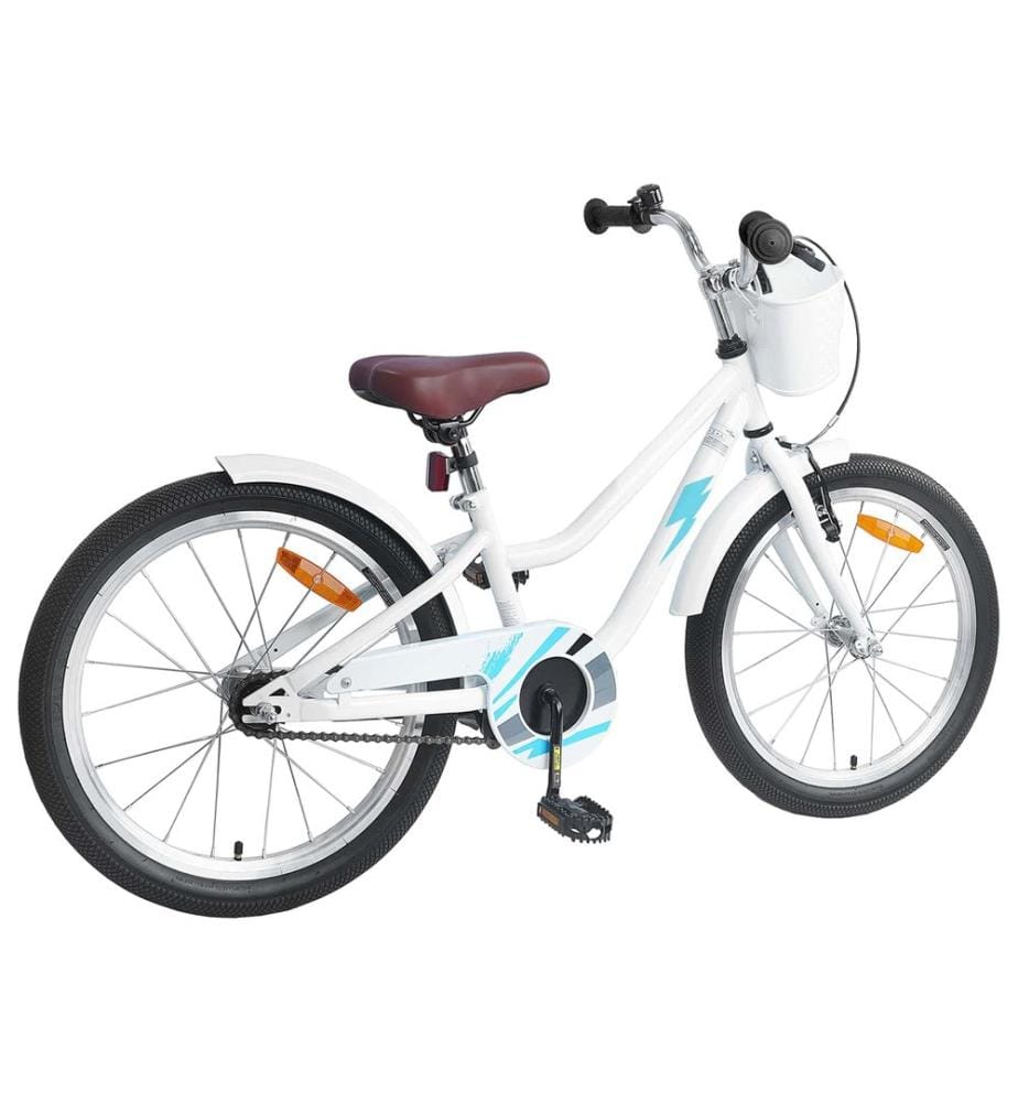 Vélo pour Enfants 18 Pouces pour les enfants de 5 à 7 ans Blanc