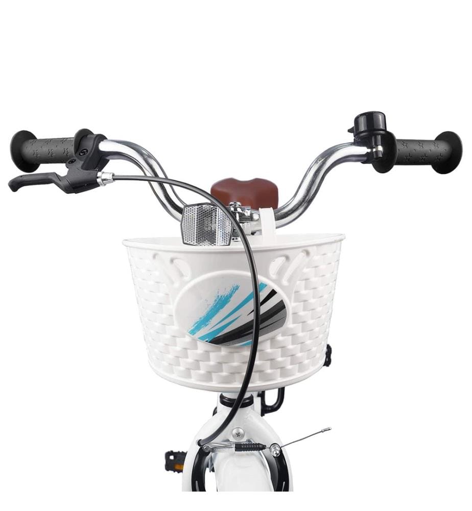 Vélo pour Enfants 18 Pouces pour les enfants de 5 à 7 ans Blanc