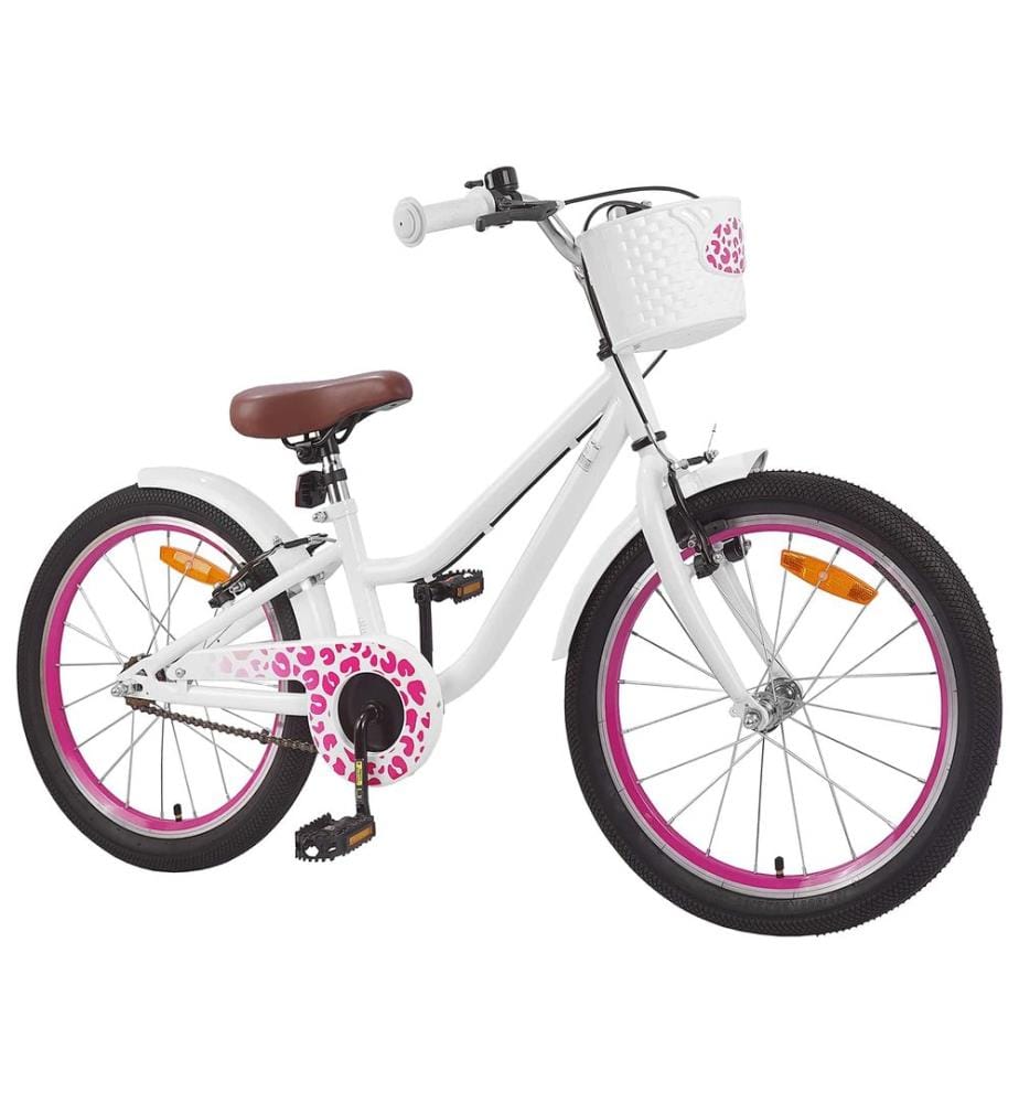 Vélo pour Enfants 18 Pouces pour les 5-7 ans Blanc