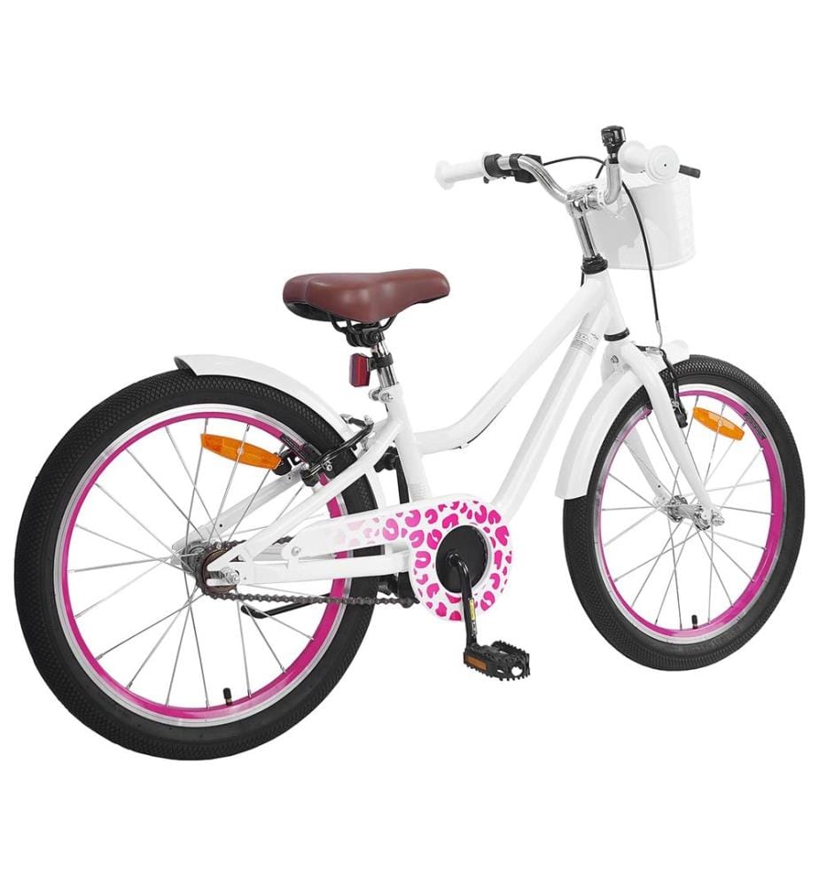 Vélo pour Enfants 18 Pouces pour les 5-7 ans Blanc