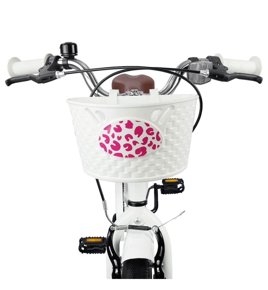 Vélo pour Enfants 18 Pouces pour les 5-7 ans Blanc