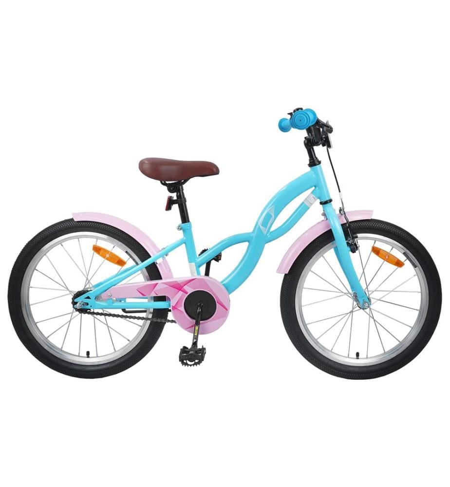 Kinderfahrrad 18 Zoll für 5-7 Jahre alt Himmelblau