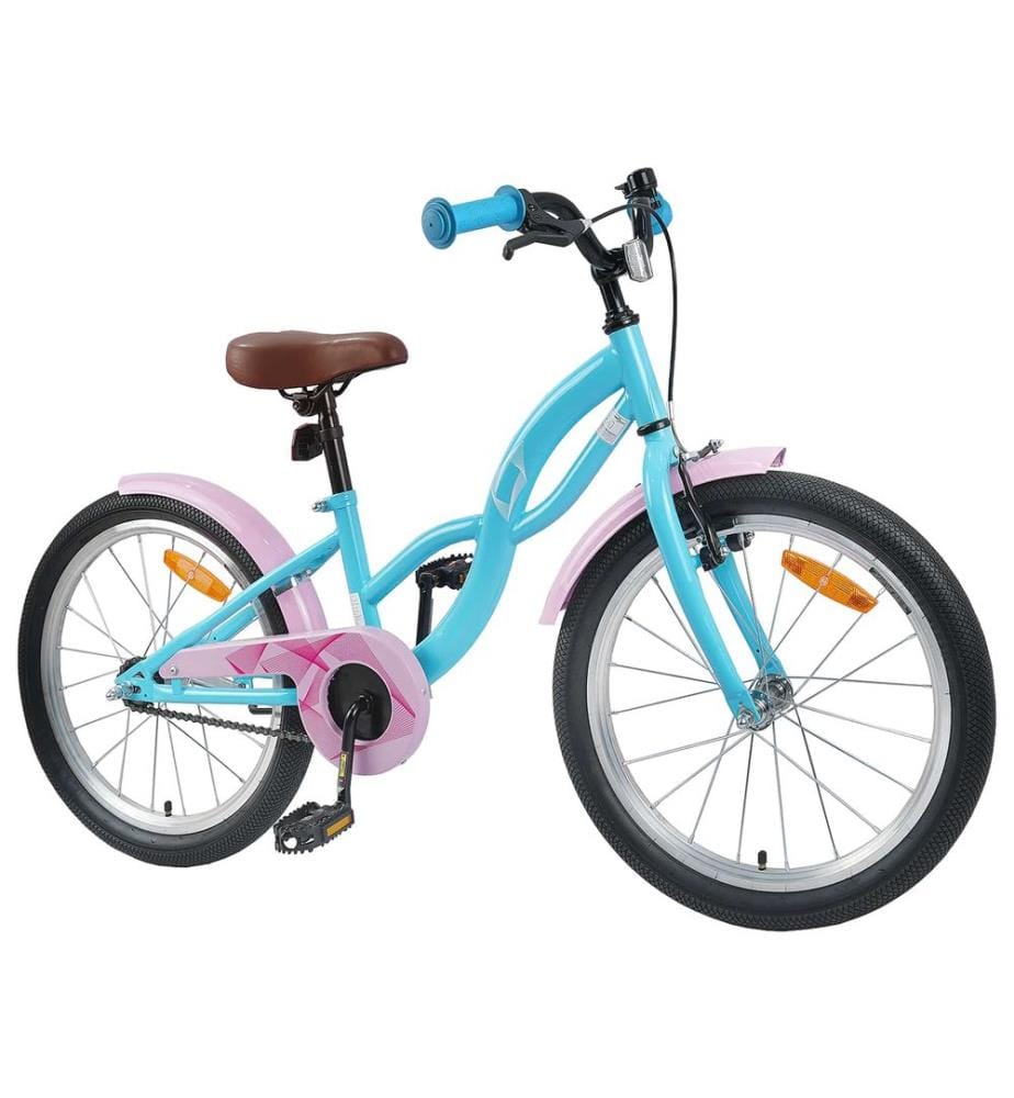 Kinderfahrrad 18 Zoll für 5-7 Jahre alt Himmelblau
