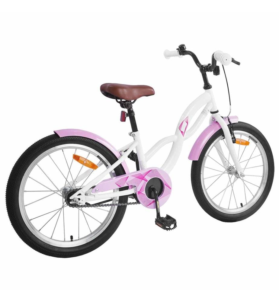 Kinderfahrrad 18 Zoll für 5-7 Jahre alt Weiss