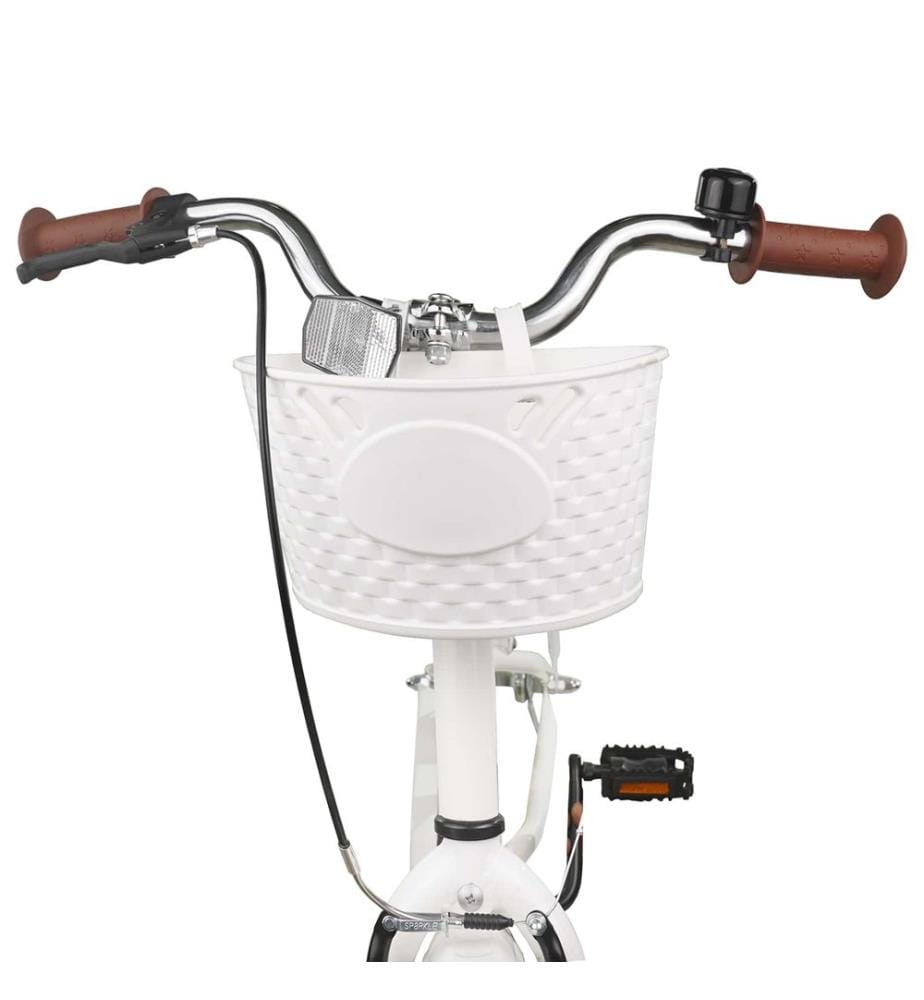 Kinderfahrrad 24 Zoll für 8-12 Jahre alt Weiss