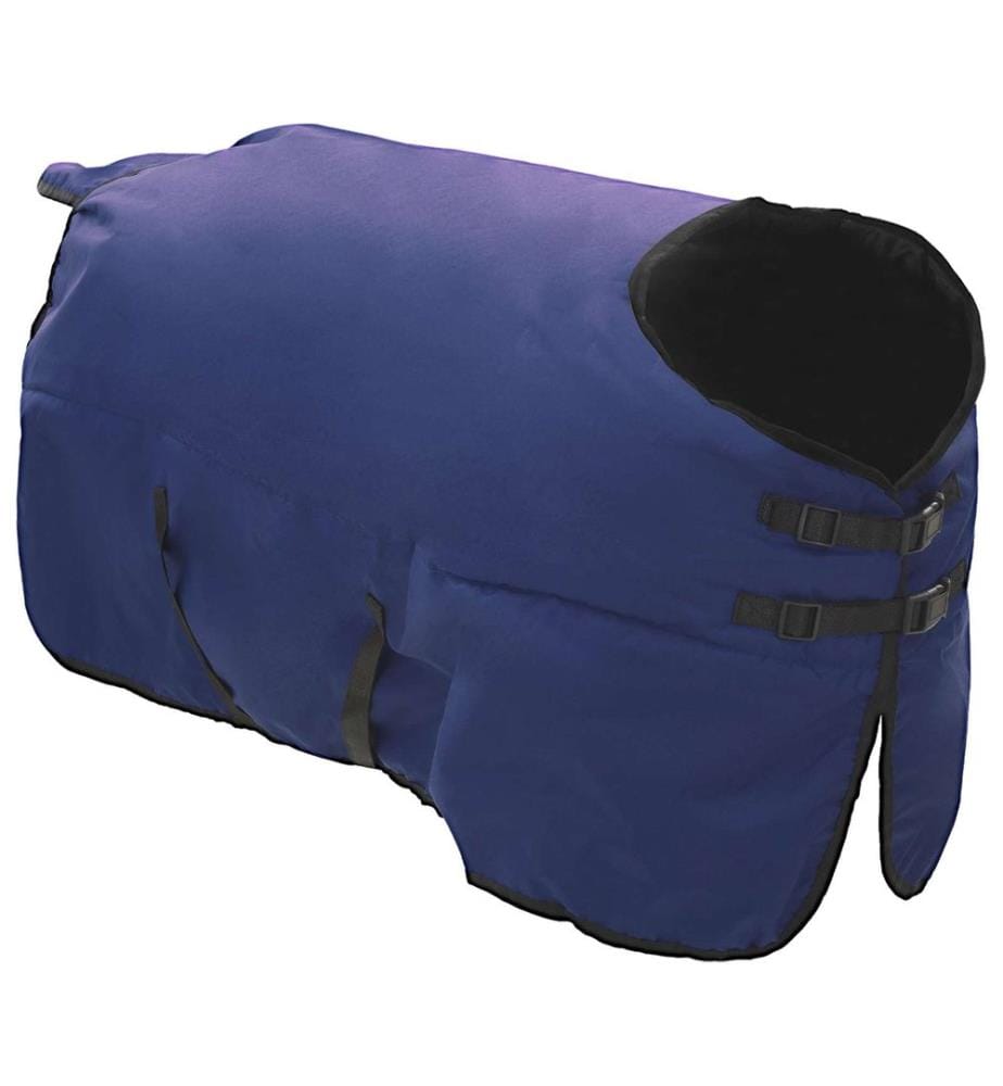 Pferdedecke Dunkelgrün und Schwarz 85 cm Polyester