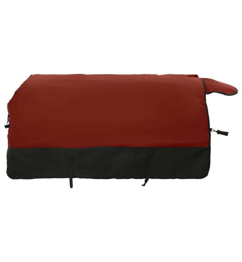 Pferdedecke Dunkelgrün und Schwarz 145 cm Polyester