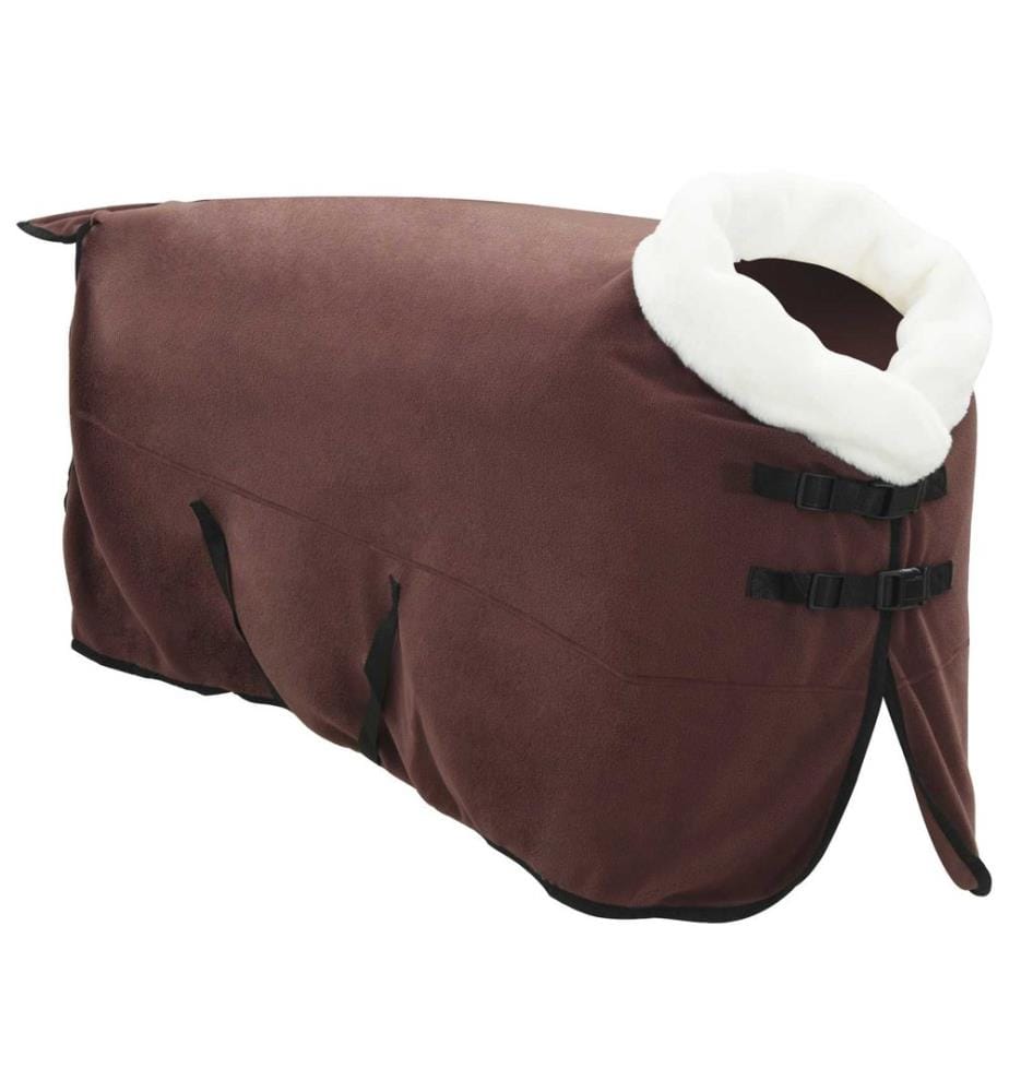 Couverture Équine Brun Foncé Complet 145 cm Fleece polaire
