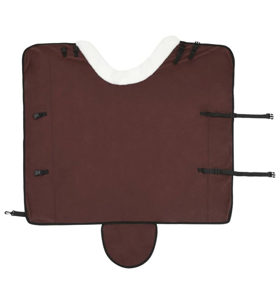 Couverture Équine Brun Foncé Complet 155 cm Fleece polaire