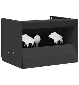 Kugelfangbox Schwarz 29 x 22 x 20 cm Stahl