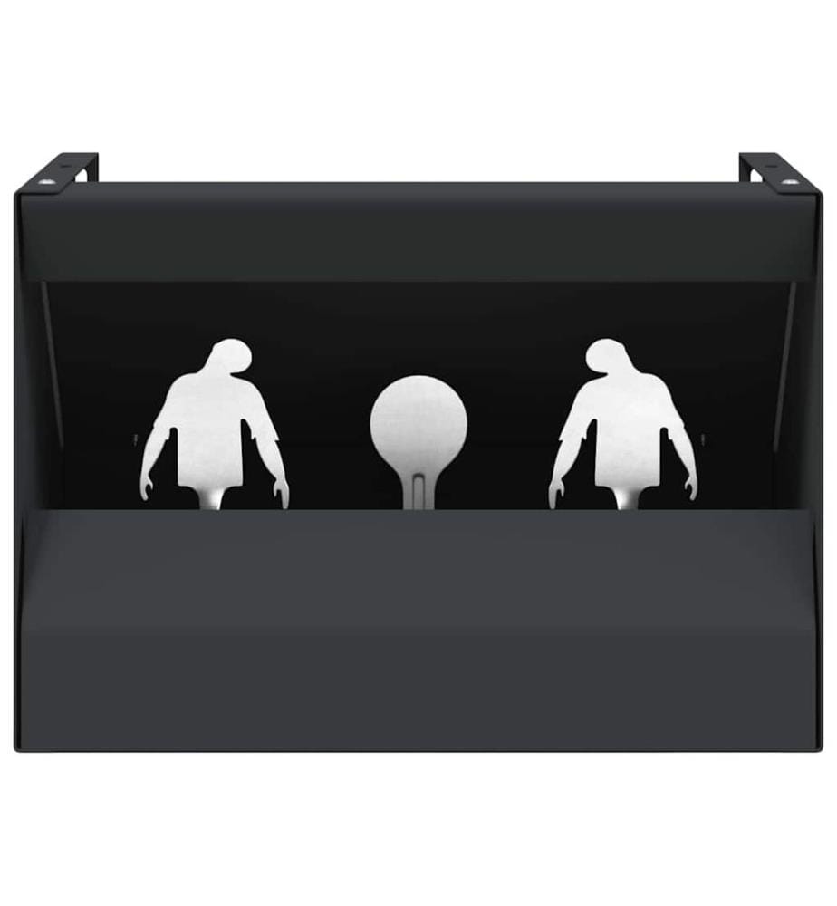 Boîte de Piège à Balles Noir 29 x 22 x 20 cm Acier