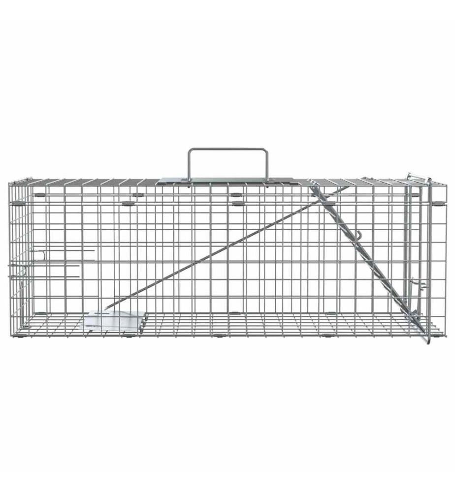 Tierfalle Anthrazit 61 x 20 x 21,5 cm Stahl