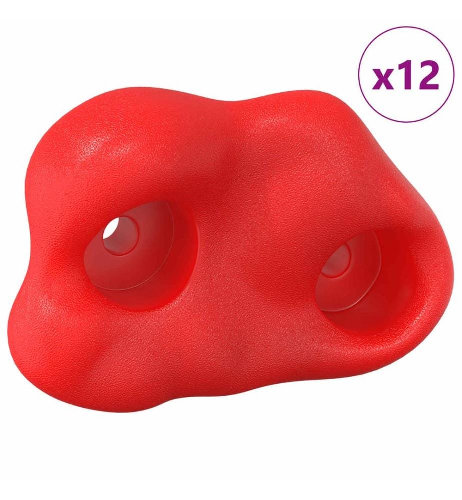 Klettergriff 12 pcs Rot 100 x 67 x 43 mm PP