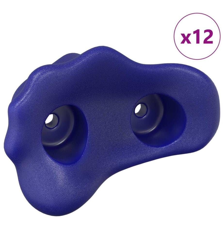 Klettergriff 12 pcs Blau 100 x 67 x 43 mm PP