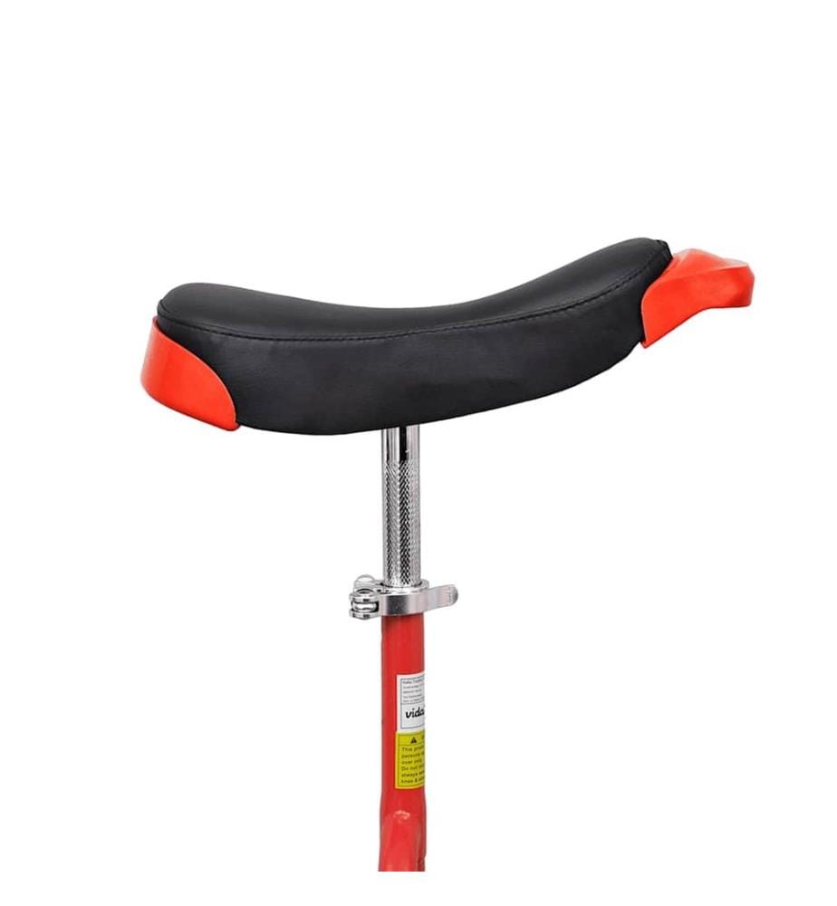 Monocycle ajustable rouge 16 pouces