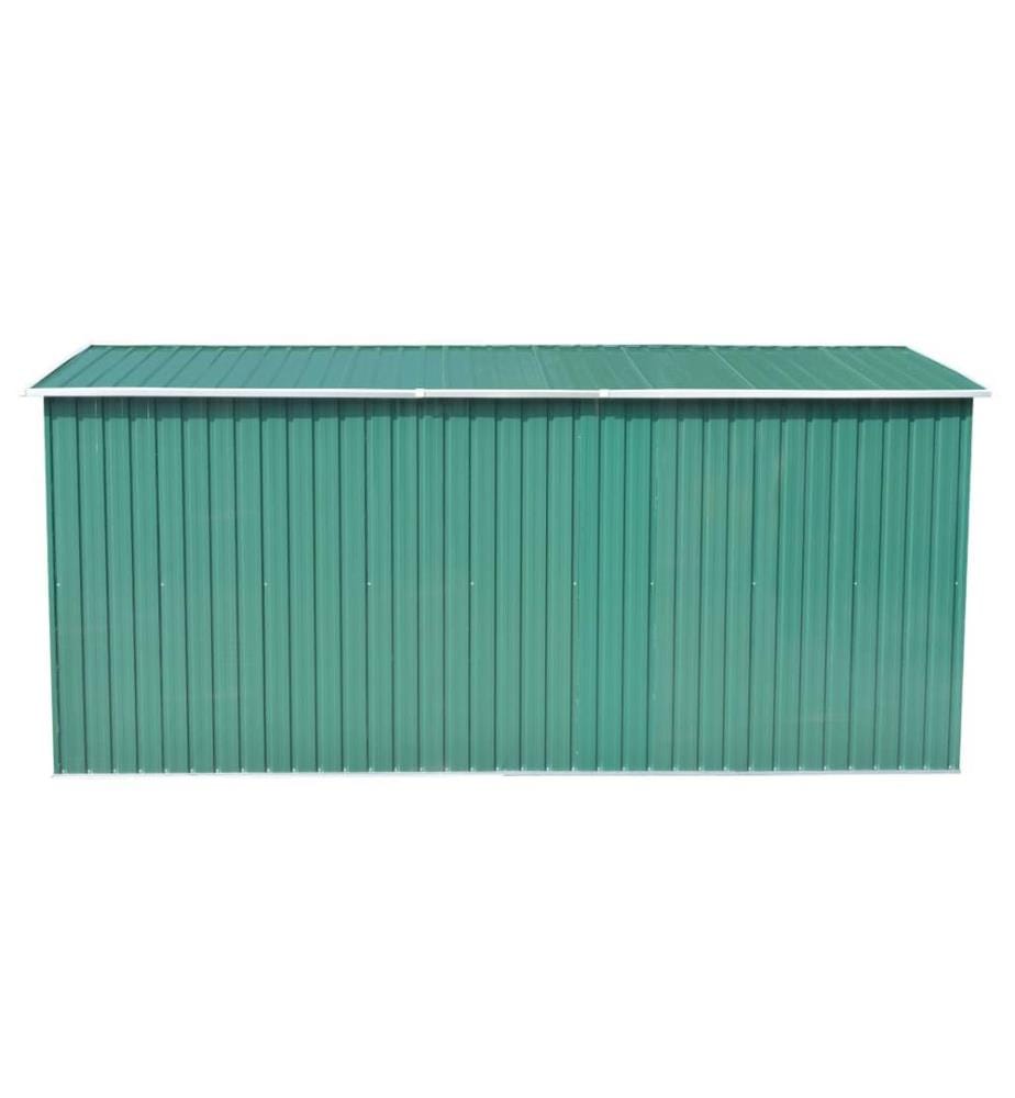 Abri de jardin 257x392x181 cm Métal Vert