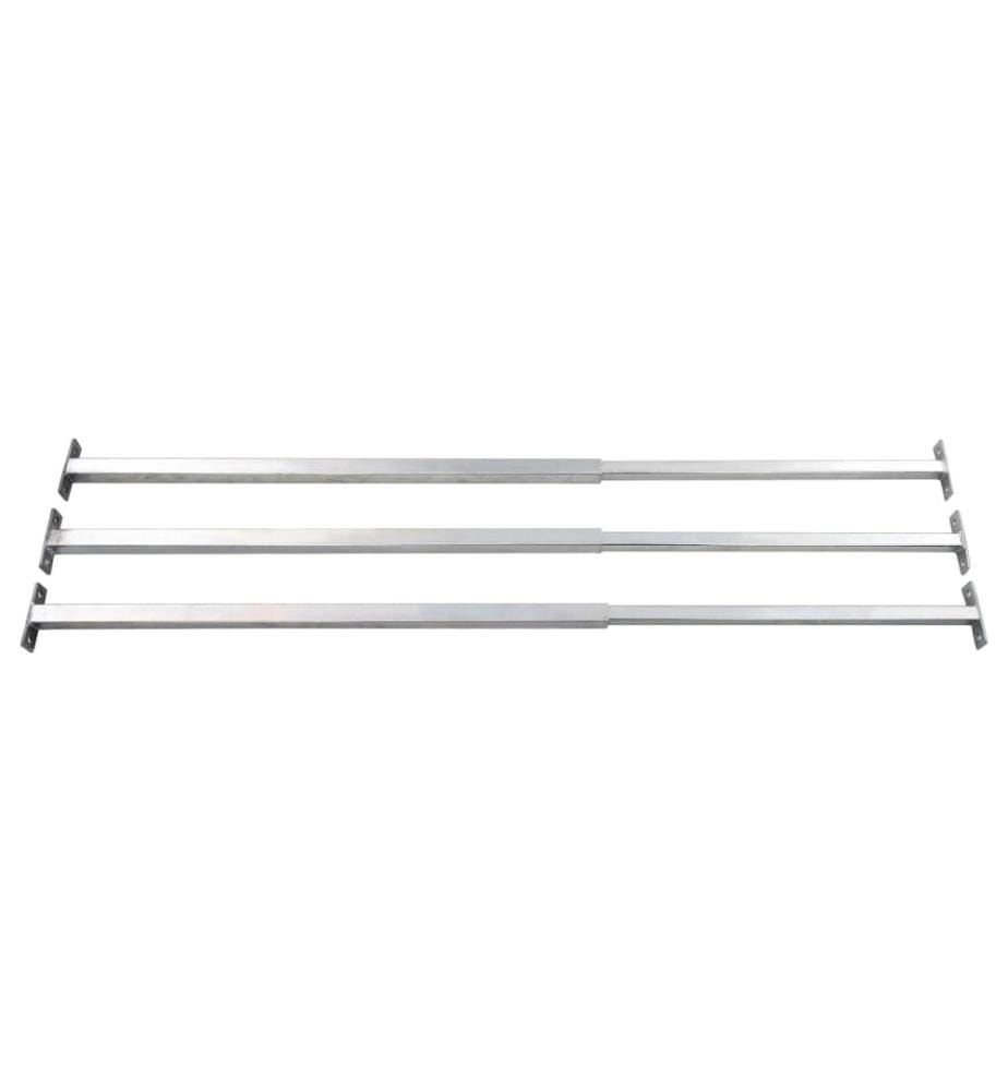 Barres de fenêtre réglables de sécurité 3 pcs 710-1200 mm