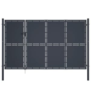 Portail de jardin Acier 350 x 150 cm Anthracite