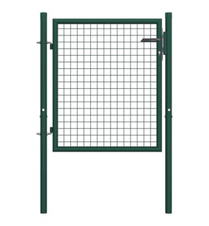 Portail de clôture acier 100x75 cm vert