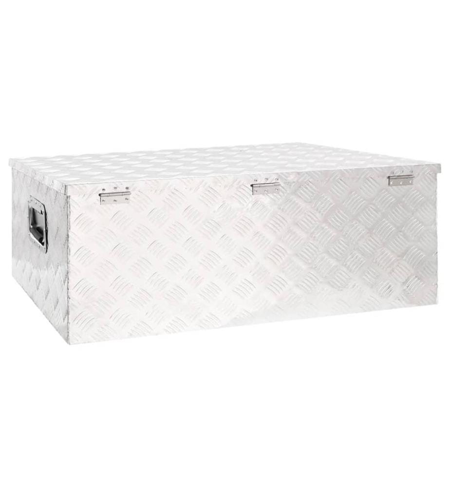 Aufbewahrungsbox Silbern 100x55x37 cm Aluminium