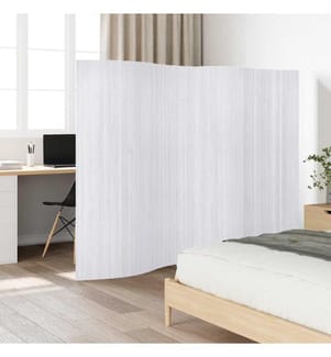Raumteiler Bambus Weiss 250×165 cm