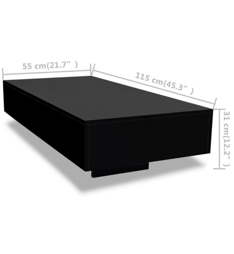 Couchtisch Hochglanz Schwarz