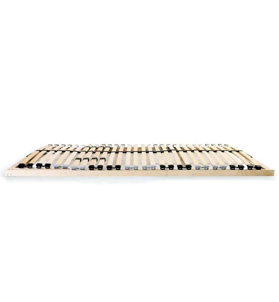 Sommier à lattes sans matelas avec 28 lattes 7 zones 90x200 cm