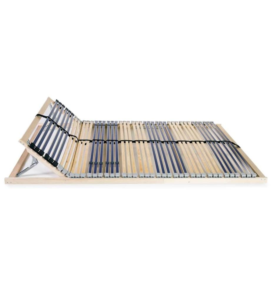 Sommier à lattes sans matelas avec 42 lattes 7 zones 100x200 cm