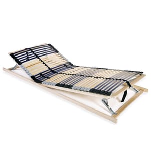 Sommier à lattes sans matelas avec 42 lattes 7 zones 90x200 cm