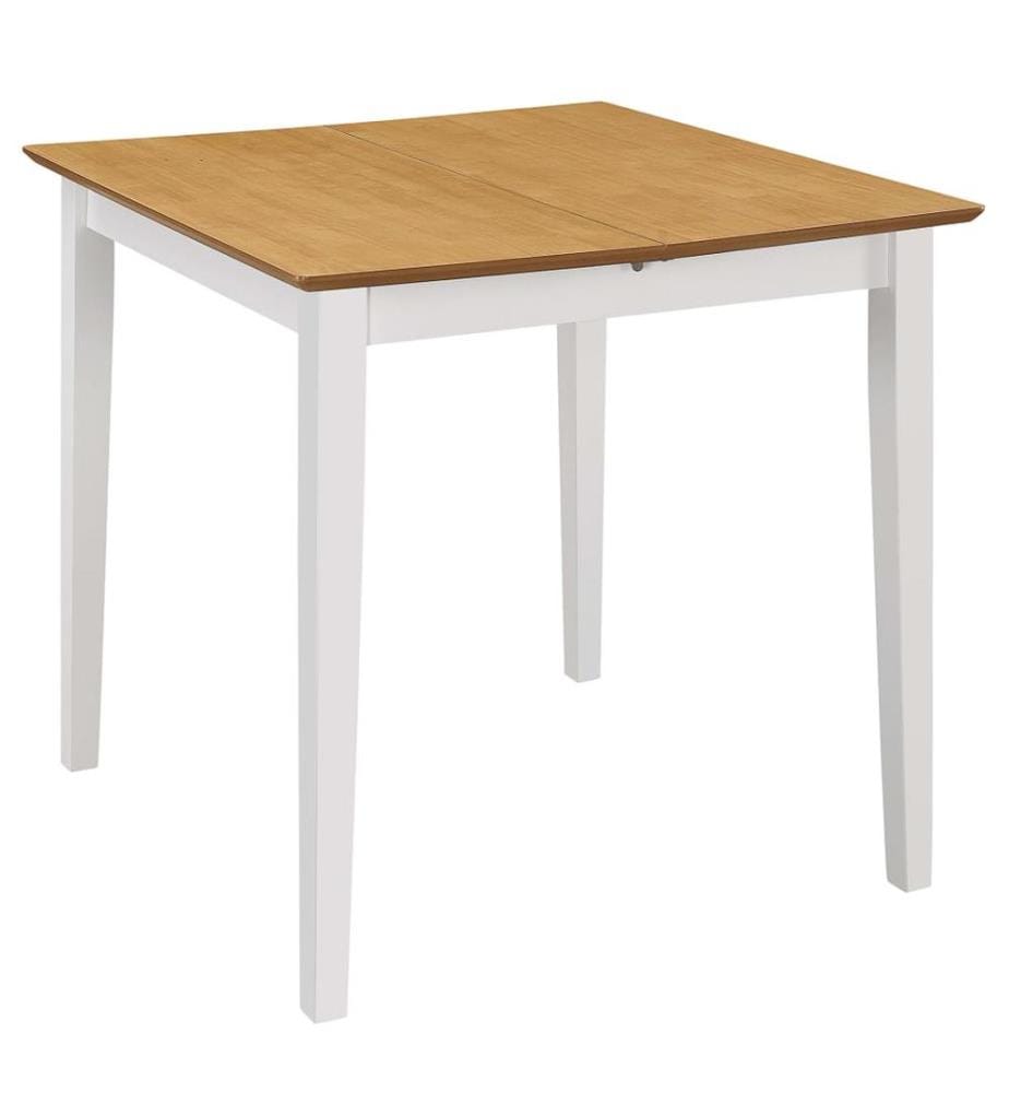 Esstisch Ausziehbar Weiss (80-120)x80x74 cm MDF