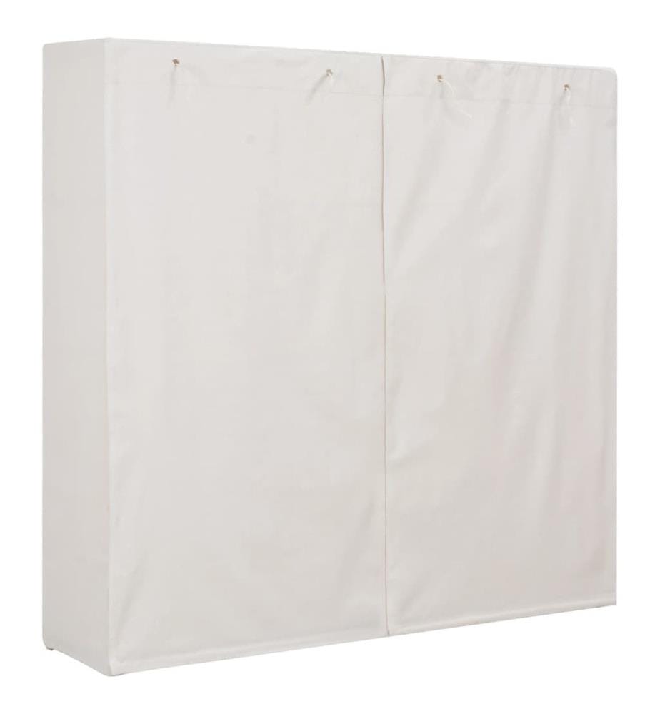 Kleiderschrank Weiss 173 x 40 x 170 cm Stoff