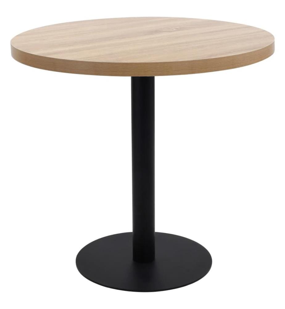 Bistrotisch Hellbraun 80 cm MDF