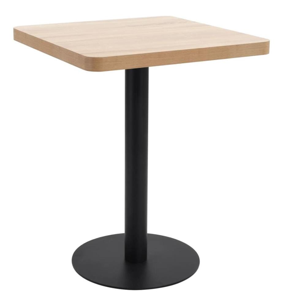 Bistrotisch Hellbraun 60x60 cm MDF