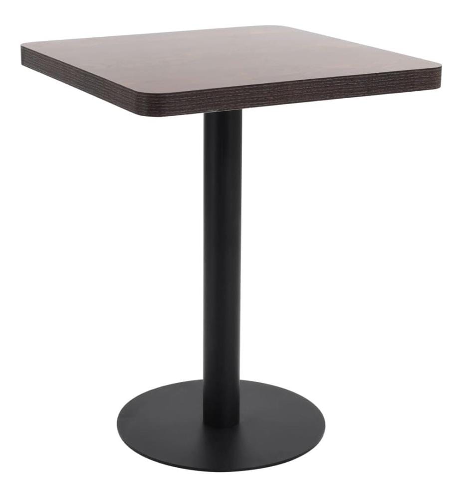 Bistrotisch Dunkelbraun 60x60 cm MDF