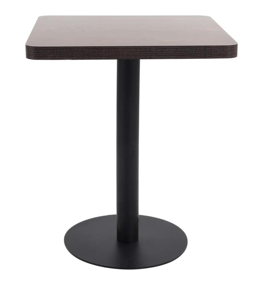 Bistrotisch Dunkelbraun 60x60 cm MDF