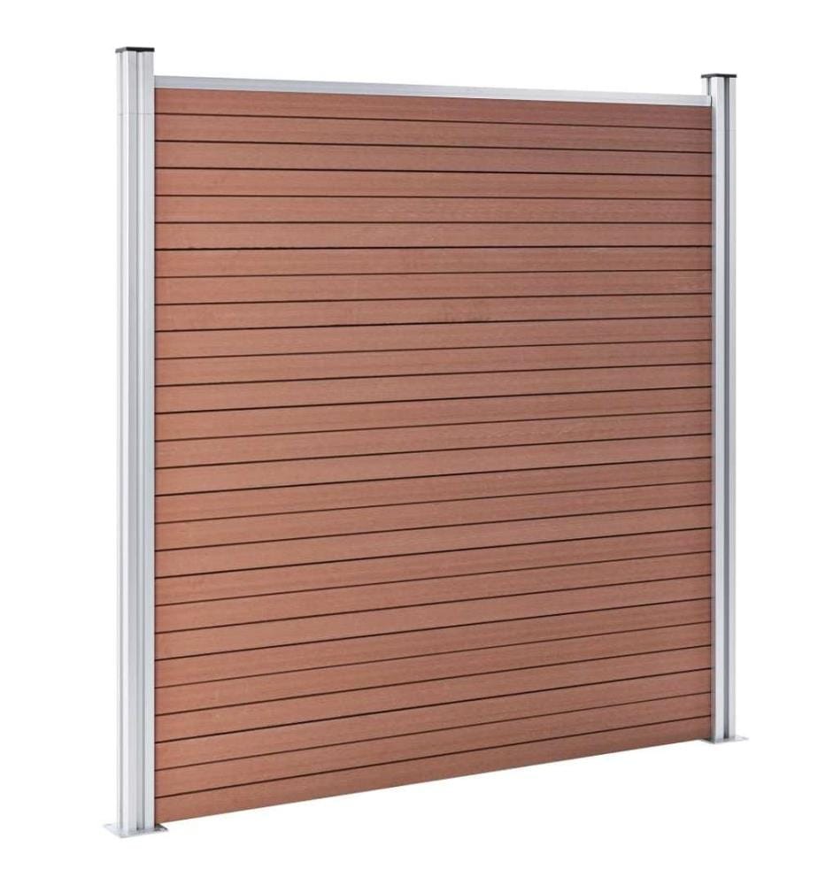 Gartenzaun WPC 699x186 cm Braun