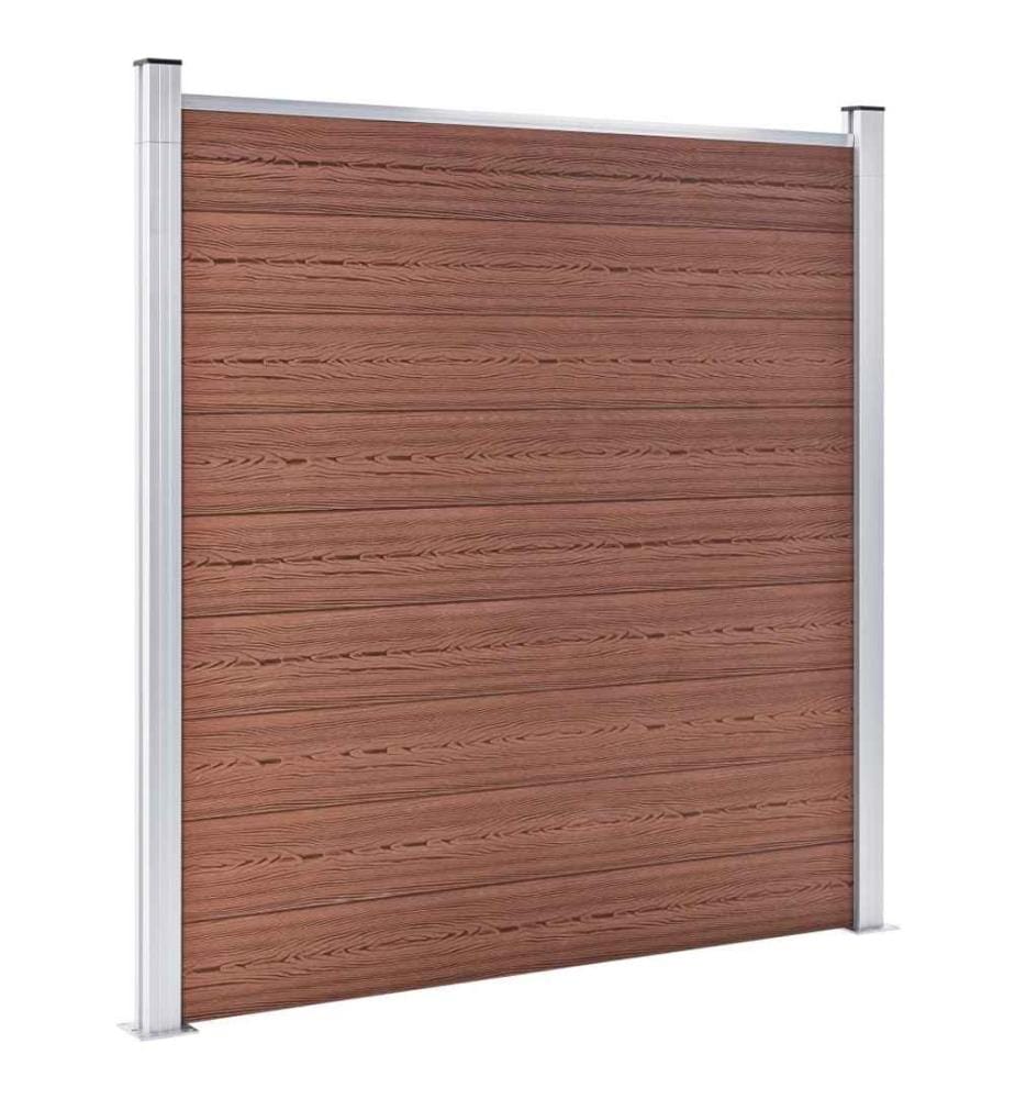 Gartenzaun WPC 699x186 cm Braun